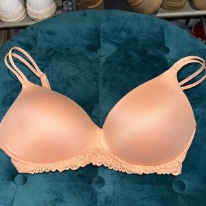 Aerie Soft Peach Lace Bra
